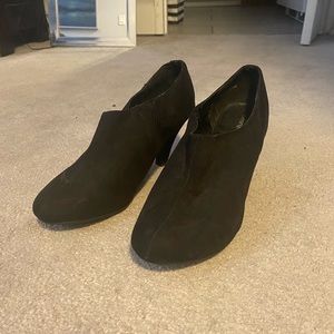 George black heeled booties. Size 10